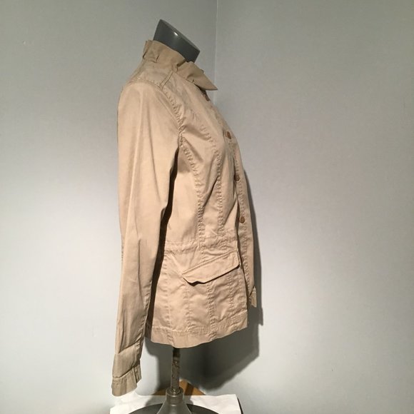 EIleen Fisher Ruffle Collar Utility Jacket - Picture 3 of 16